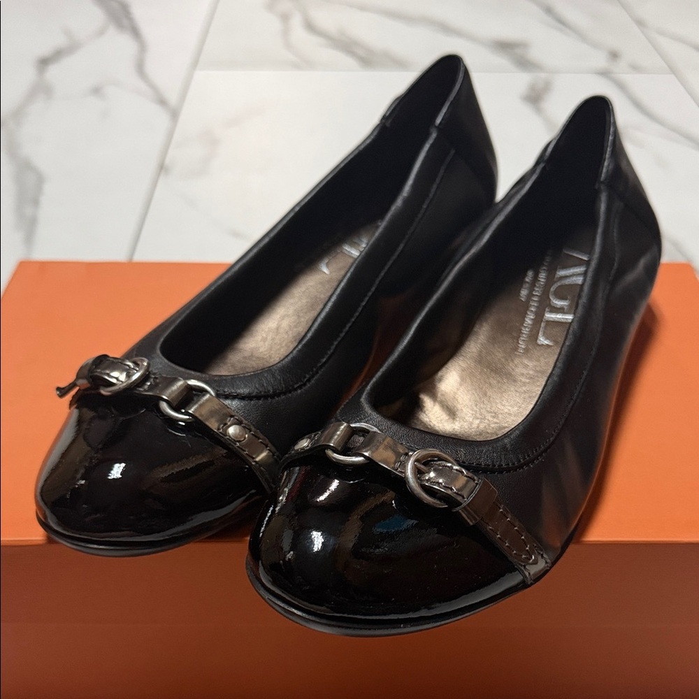 Black AGL Flats Size 39 Brand New